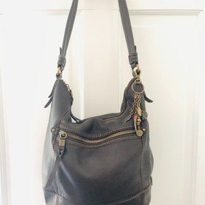 The SAK brown leather handbag